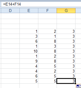 Excel automatic calculation